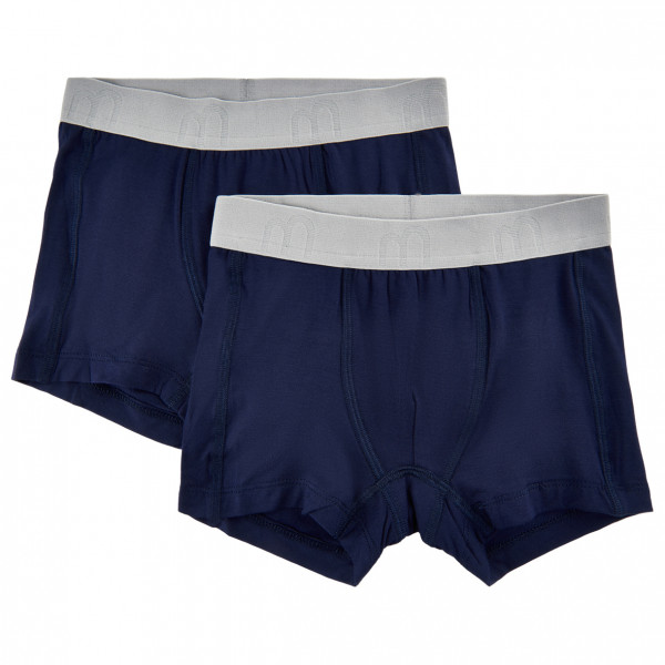 Minymo - Kid's Boxers 2-Pack - Bamboo - Unterhose Gr 128 blau von Minymo