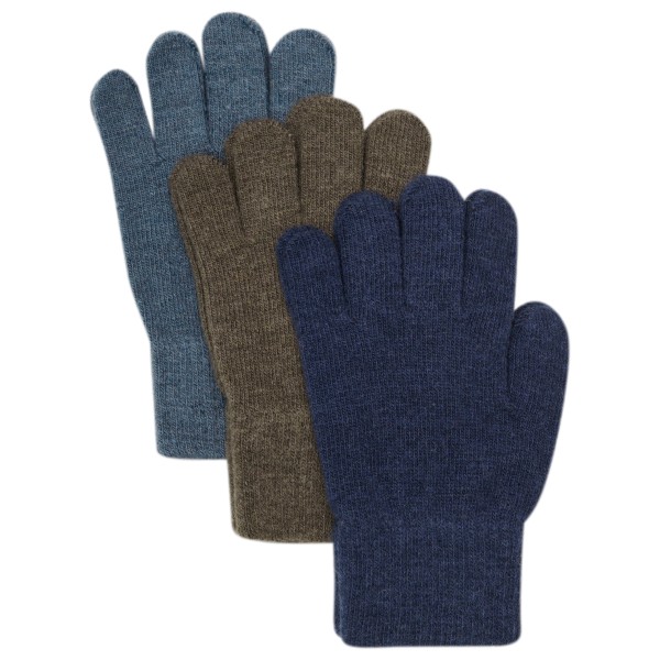 Minymo - Kid's Magic Gloves Knit - Handschuhe Gr 1-2 Years blau von Minymo