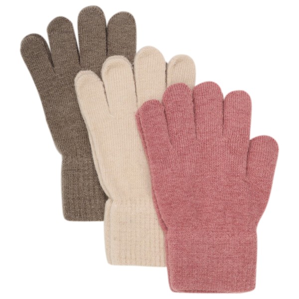 Minymo - Kid's Magic Gloves Knit - Handschuhe Gr 1-2 Years rosa von Minymo