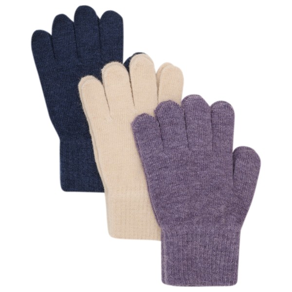 Minymo - Kid's Magic Gloves Knit - Handschuhe Gr 3-6 Years lila von Minymo