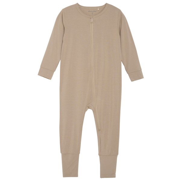 Minymo - Kid's Nightsuit L/S - Schlafanzug Gr 56 beige von Minymo