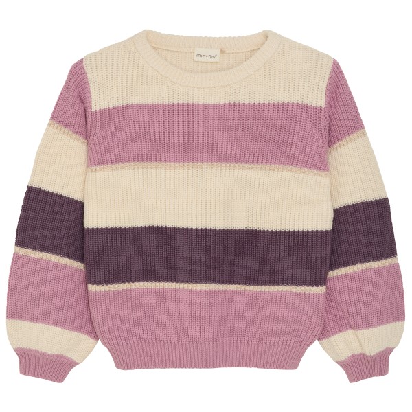 Minymo - Kid's Pullover L/S Knit - Pullover Gr 104;110;116;122;128;134;140;152;98 rosa von Minymo