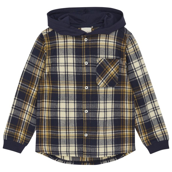 Minymo - Kid's Shirt L/S Check - Hemd Gr 104;110;116;122;128;134;140;152 grau von Minymo