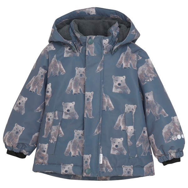 Minymo - Kid's Snow Jacket AOP - Winterjacke Gr 104 grau/blau von Minymo