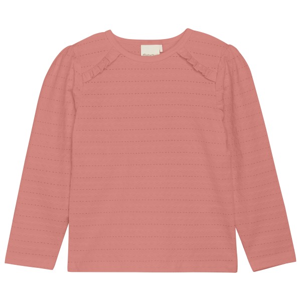 Minymo - Kid's T-Shirt L/S Jaquard - Longsleeve Gr 122 rosa von Minymo