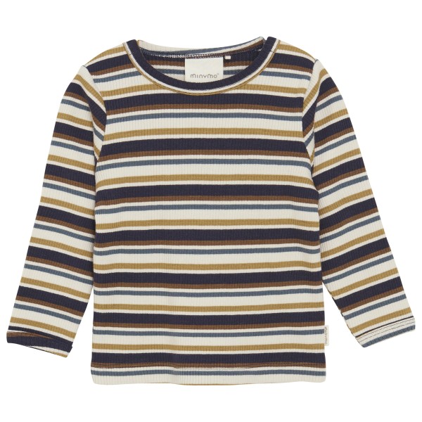 Minymo - Kid's T-Shirt L/S Y/D Rib - Longsleeve Gr 56;62;68;74;80;86;92 grau von Minymo