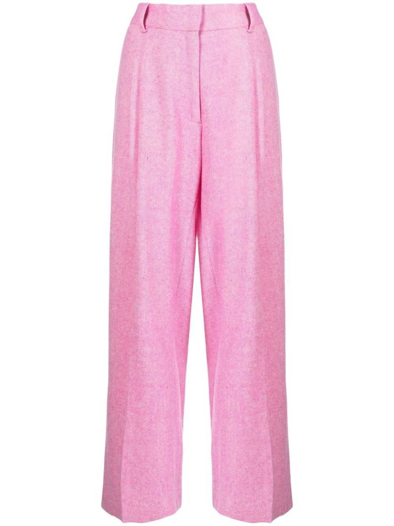 Mira Mikati high-waisted pleated trousers - Pink von Mira Mikati