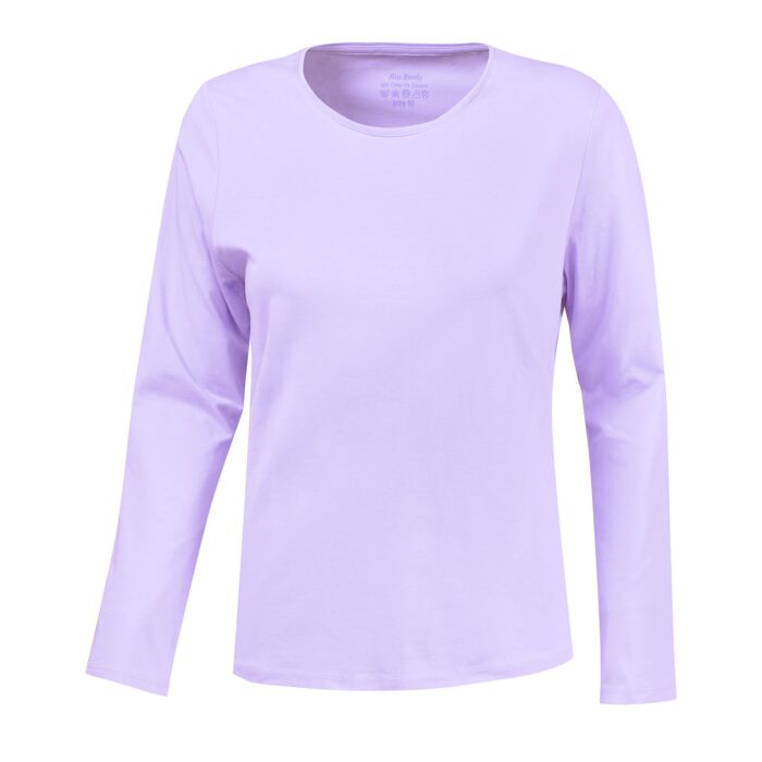 Basic Langarm-Shirt uni von Miss Beverly