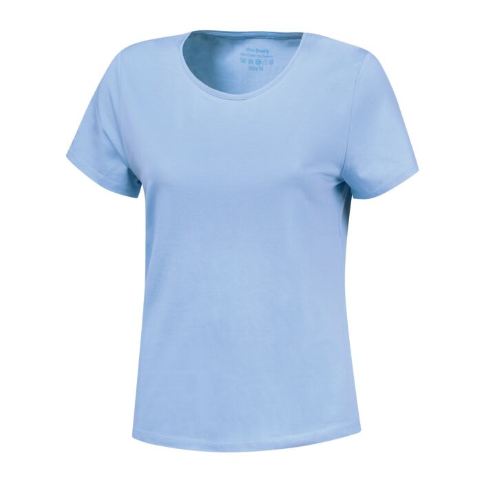 Basic T-Shirt uni, hellblau, M von Miss Beverly