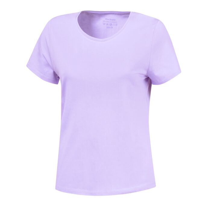 Basic T-Shirt uni, lila, M von Miss Beverly