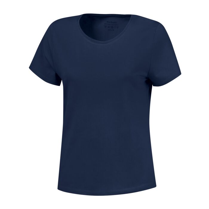 Basic T-Shirt uni, marine, L von Miss Beverly