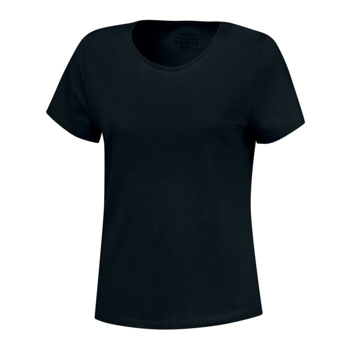 Basic T-Shirt uni, schwarz von Miss Beverly