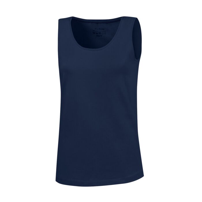 Basic Top uni, marine, XXL von Miss Beverly