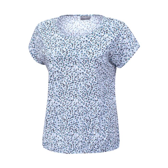Bequemes T-Shirt mit floralem Print für Damen hellblau Bequemes T-Shirt mit floralem Print für Damen hellblau von Miss Beverly