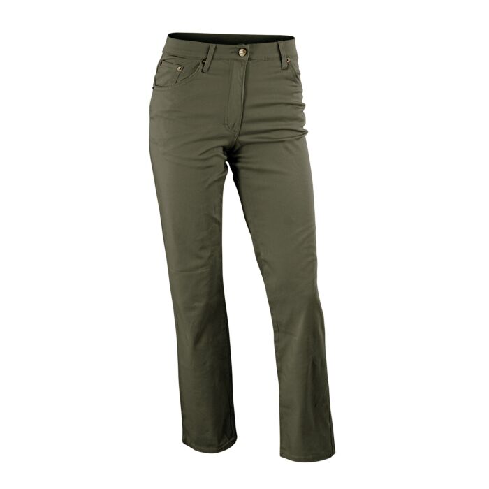 Miss Beverly 5-Pocket Stretch Jeans, olive, 36 von Miss Beverly