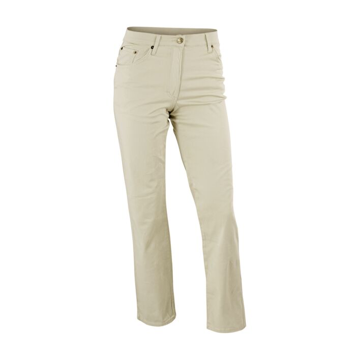 Miss Beverly 5-Pocket Stretch Jeans, beige, 44 von Miss Beverly