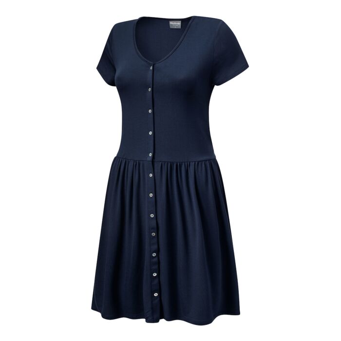 Jersey-Kleid durchgeknöpft marine Jersey-Kleid durchgeknöpft marine von Miss Beverly