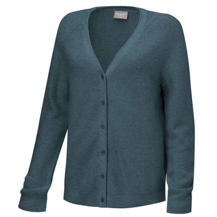Strickjacke mit Rippstruktur Strickjacke mit Rippstruktur von Miss Beverly
