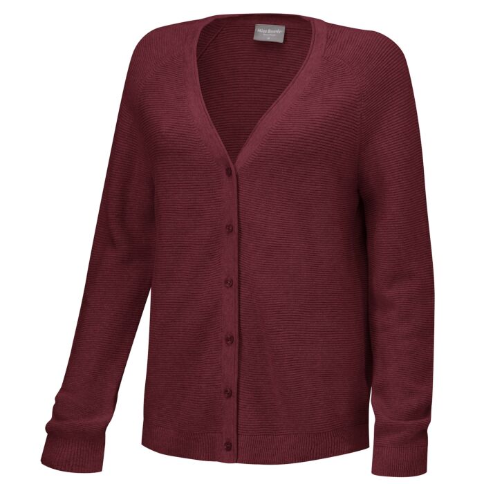 Strickjacke mit Rippstruktur Strickjacke mit Rippstruktur von Miss Beverly