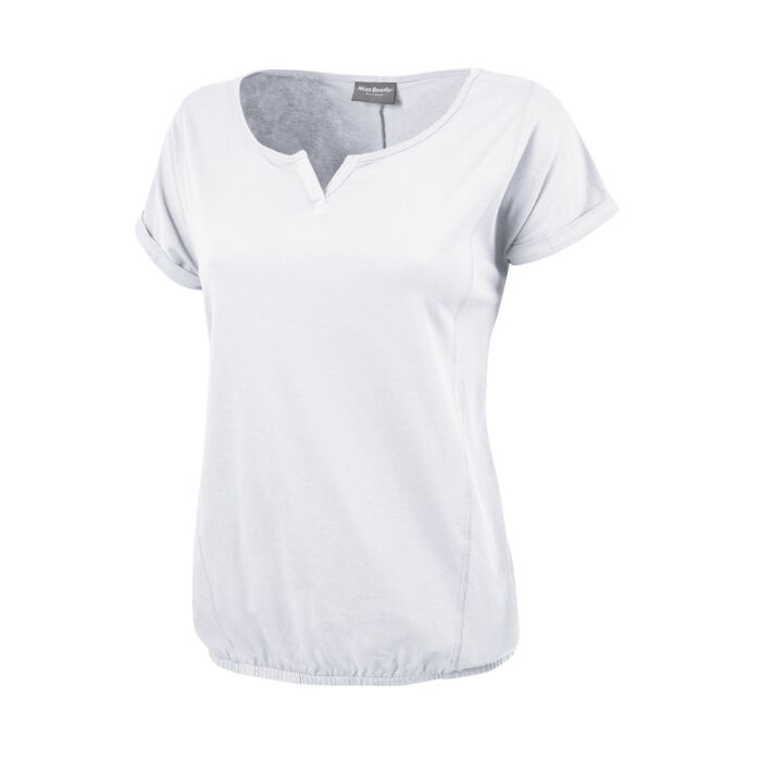 T-Shirt mit Elastbund, weiss von Miss Beverly