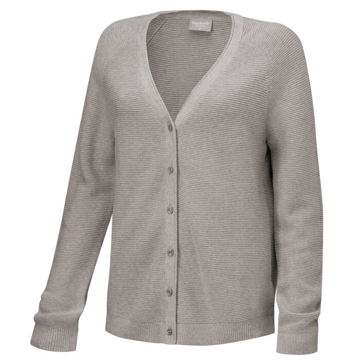 Strickjacke mit Rippstruktur Strickjacke mit Rippstruktur von Miss Beverly