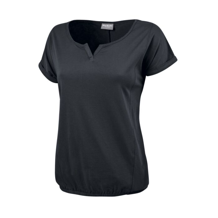 T-Shirt mit Elastbund, schwarz, XXL von Miss Beverly