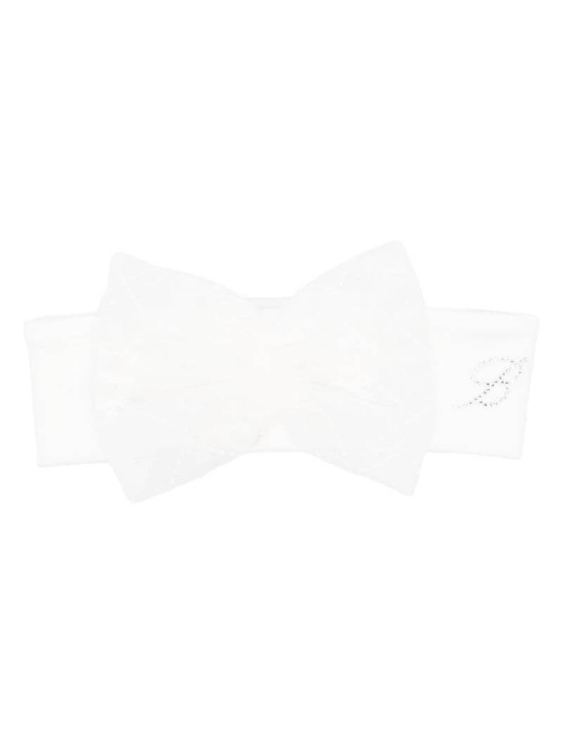 Miss Blumarine bow-embellished headband - 10602 SNOW WHITE von Miss Blumarine