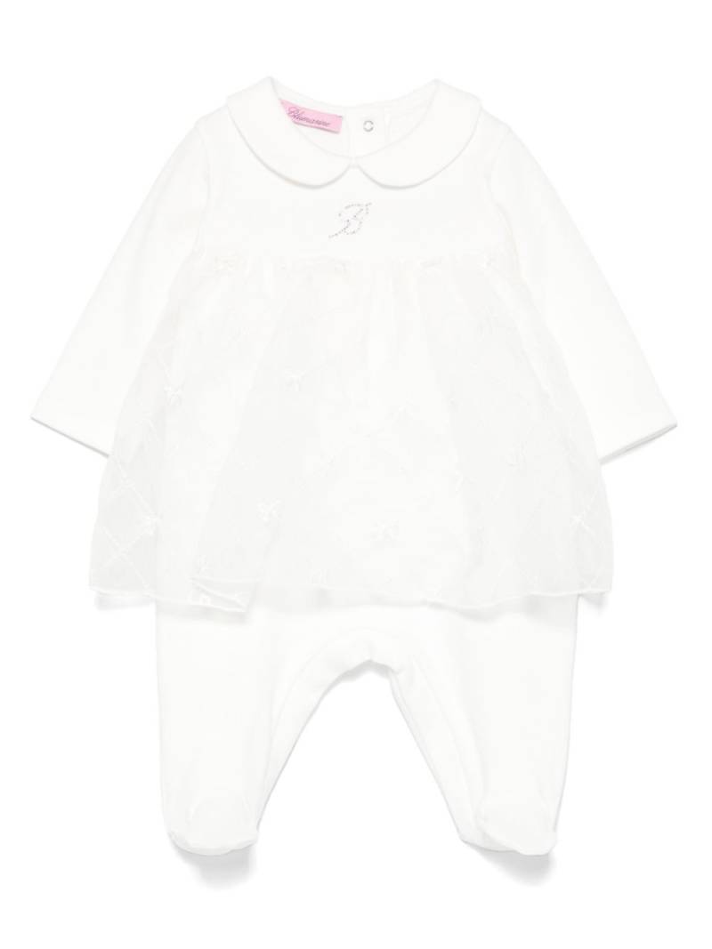 Miss Blumarine cotton babygrow - White von Miss Blumarine