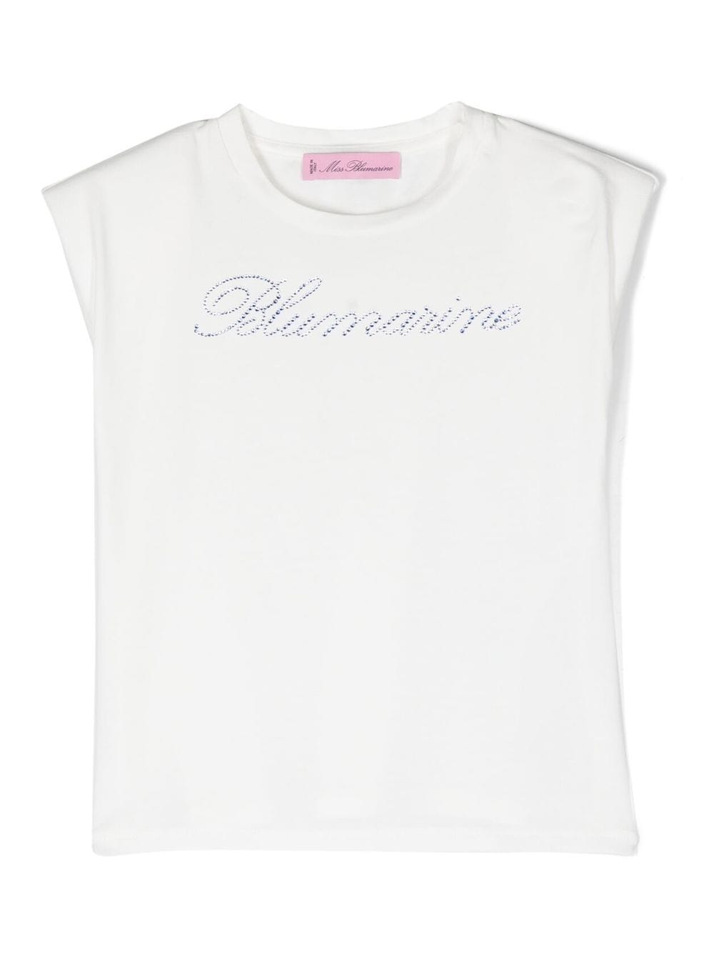 Miss Blumarine logo print t-shirt - White von Miss Blumarine