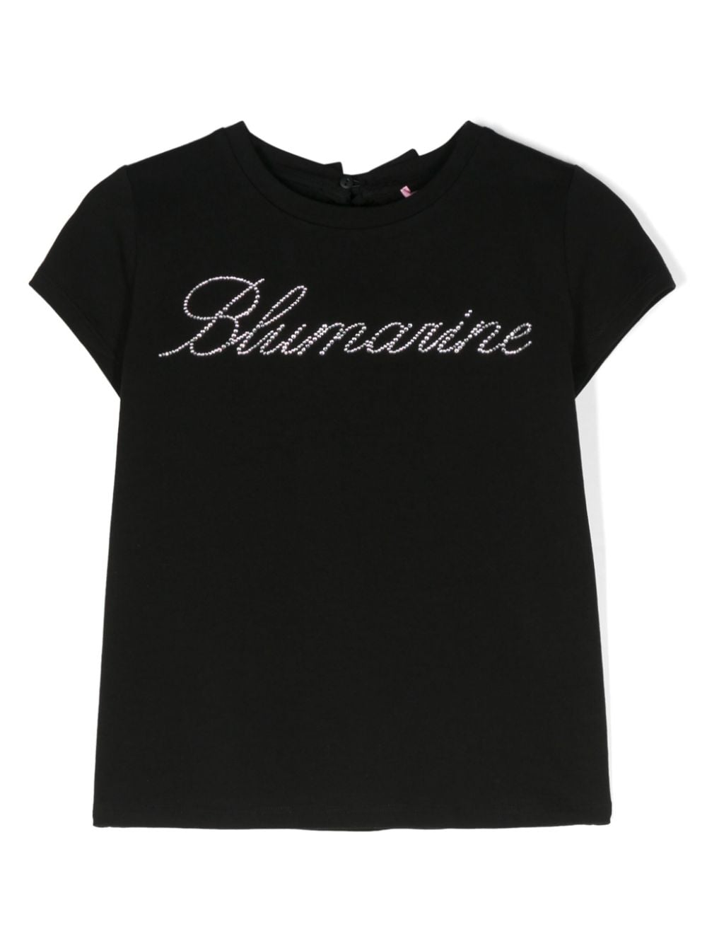 Miss Blumarine rhinestone-embellished T-shirt - Black von Miss Blumarine