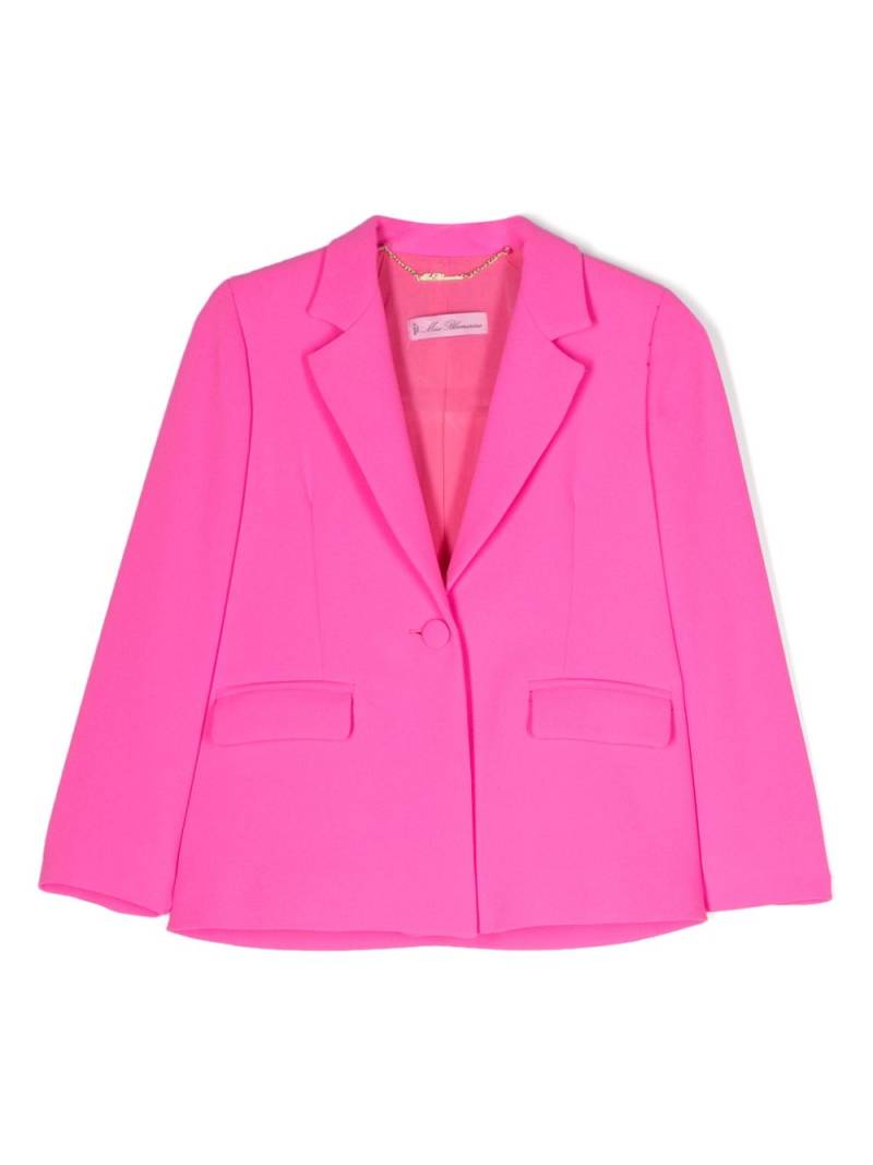 Miss Blumarine single-breasted blazer - Pink von Miss Blumarine