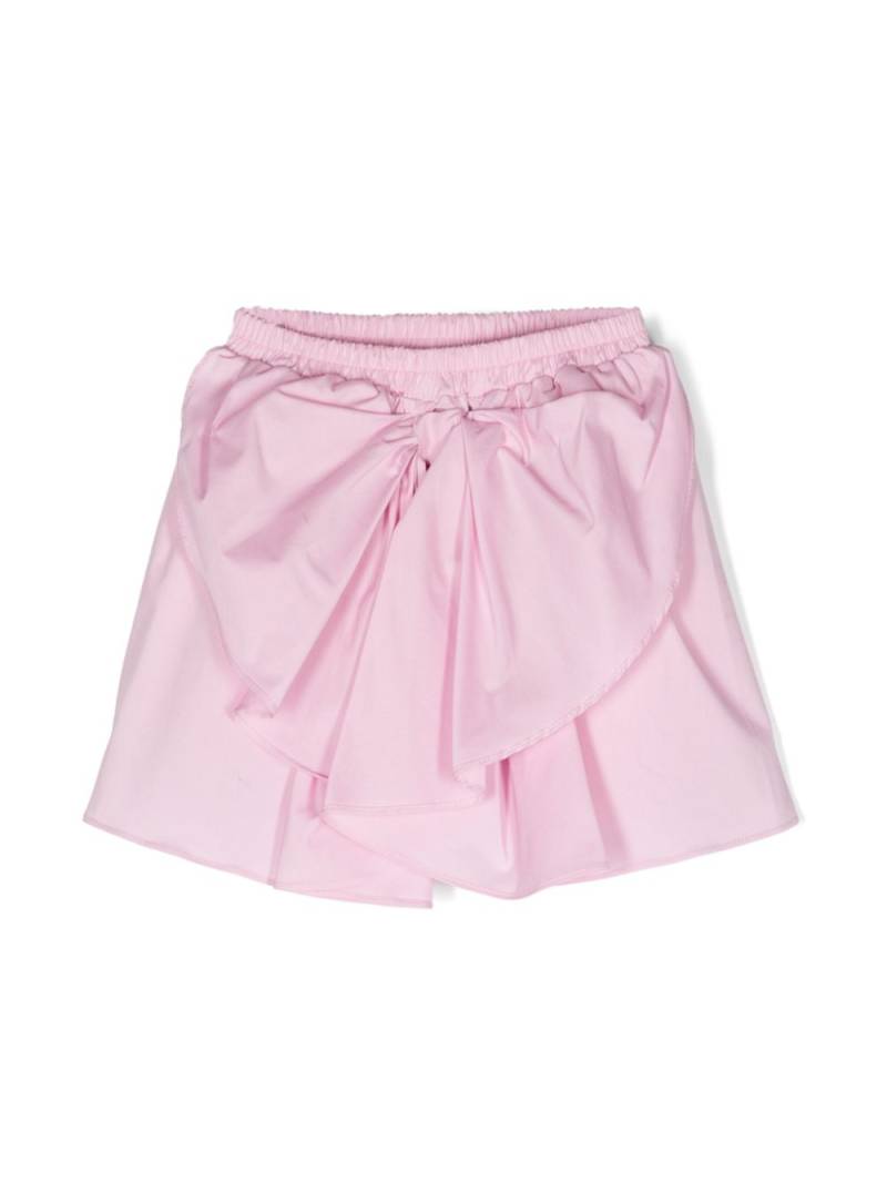 Miss Grant Kids bow-detail flared skirt - Pink von Miss Grant Kids