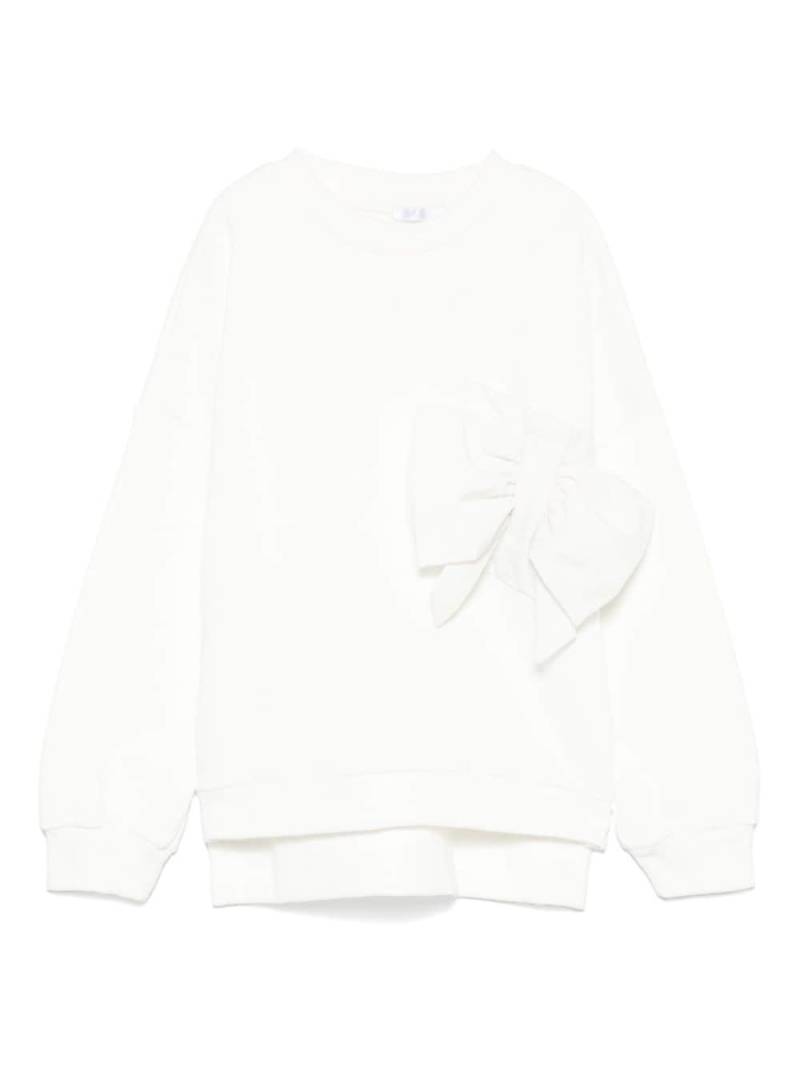 Miss Grant Kids bow-detailed sweatshirt - White von Miss Grant Kids