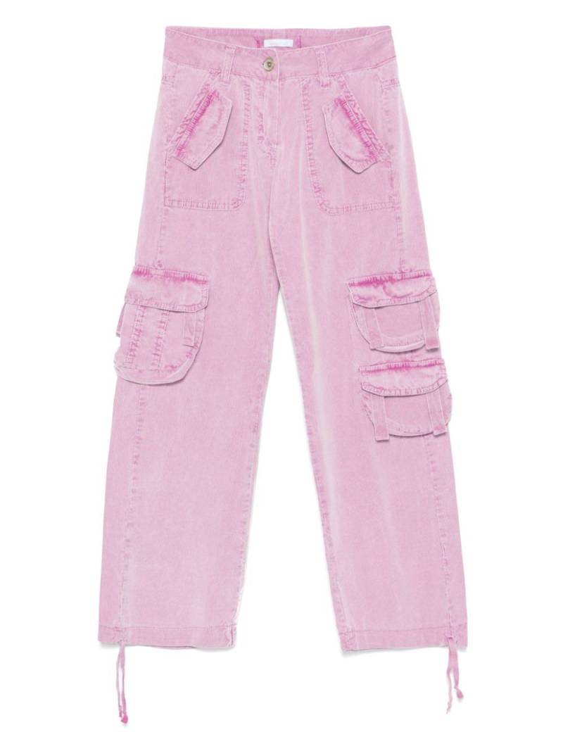 Miss Grant Kids corduroy cargo pants - Pink von Miss Grant Kids