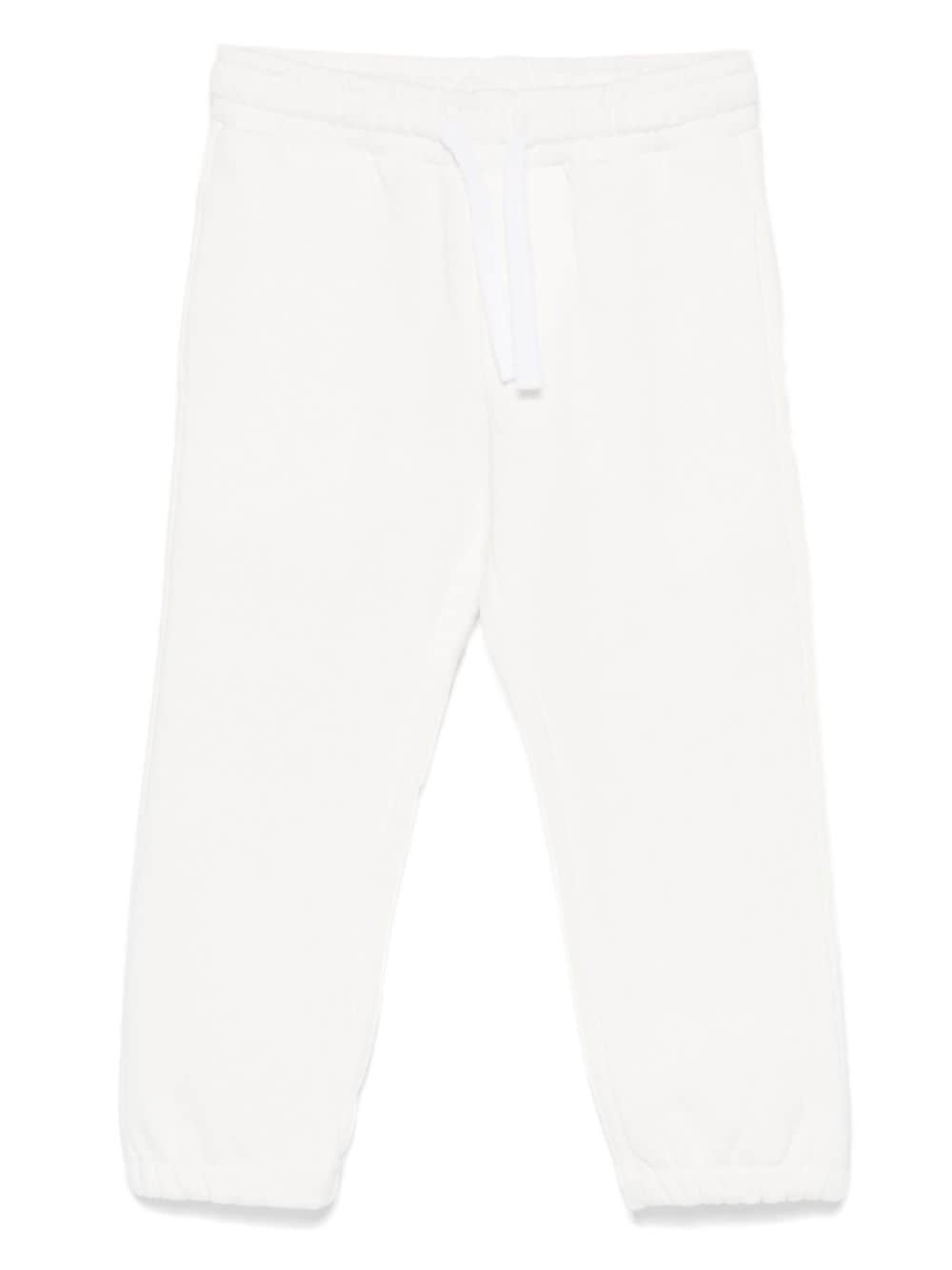 Miss Grant Kids cotton track pants - White von Miss Grant Kids