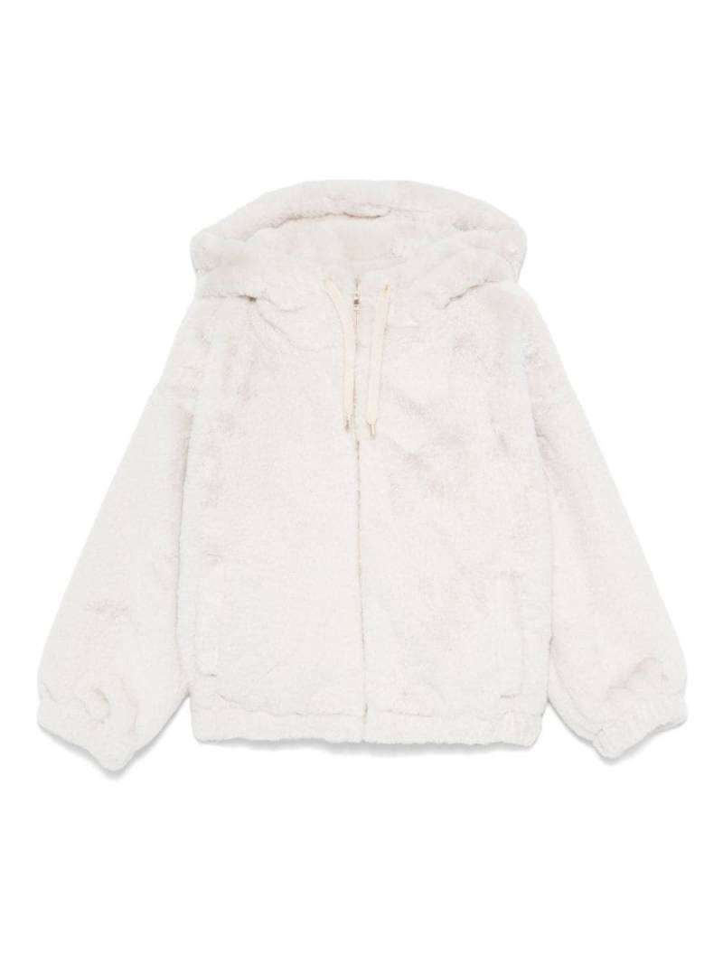 Miss Grant Kids faux-fur coat - Neutrals von Miss Grant Kids