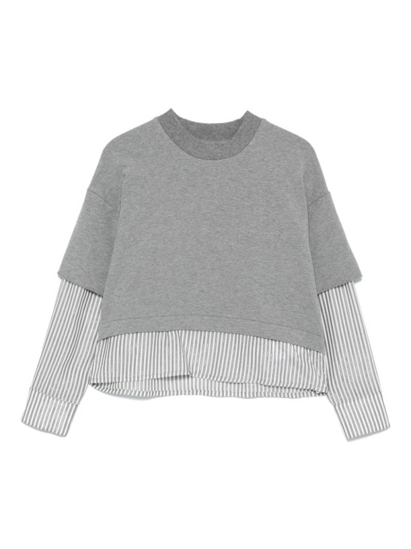 Miss Grant Kids layered sweater - Grey von Miss Grant Kids