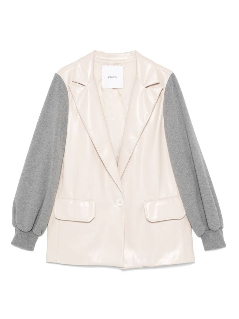 Miss Grant Kids panelled blazer - Neutrals von Miss Grant Kids