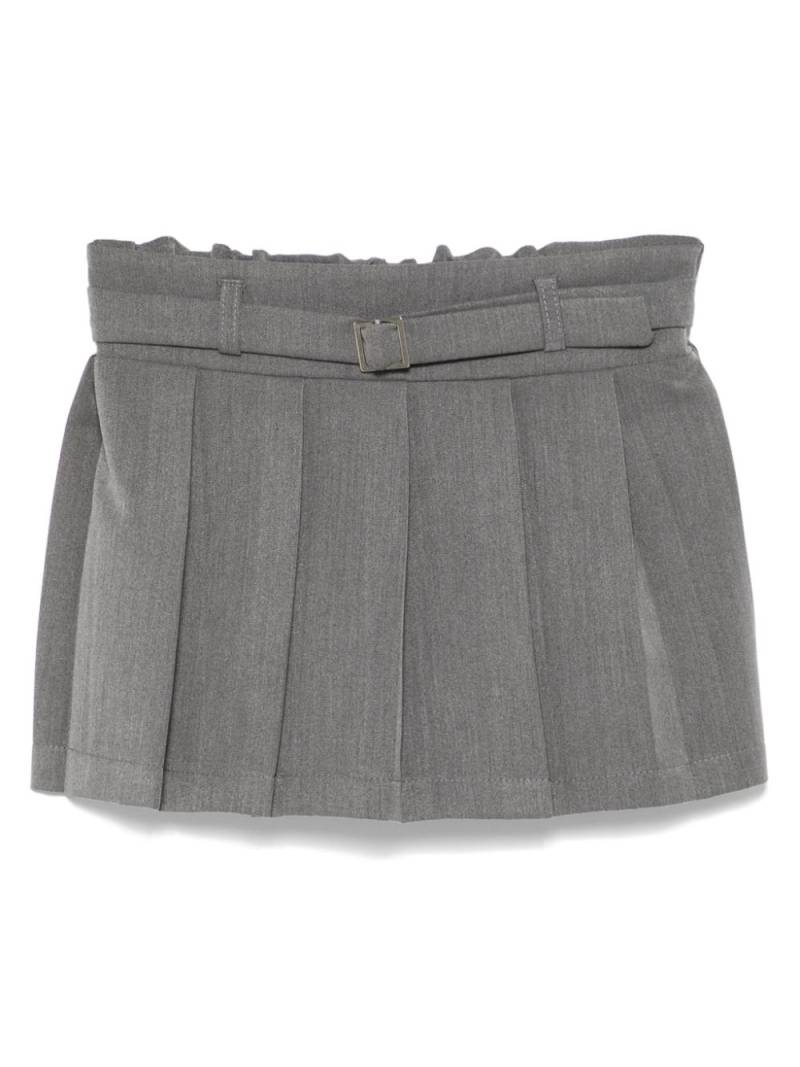 Miss Grant Kids pleated skirt - Grey von Miss Grant Kids