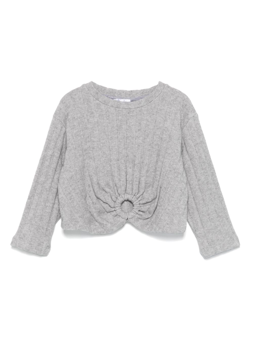 Miss Grant Kids ring-embellishment sweater - Grey von Miss Grant Kids