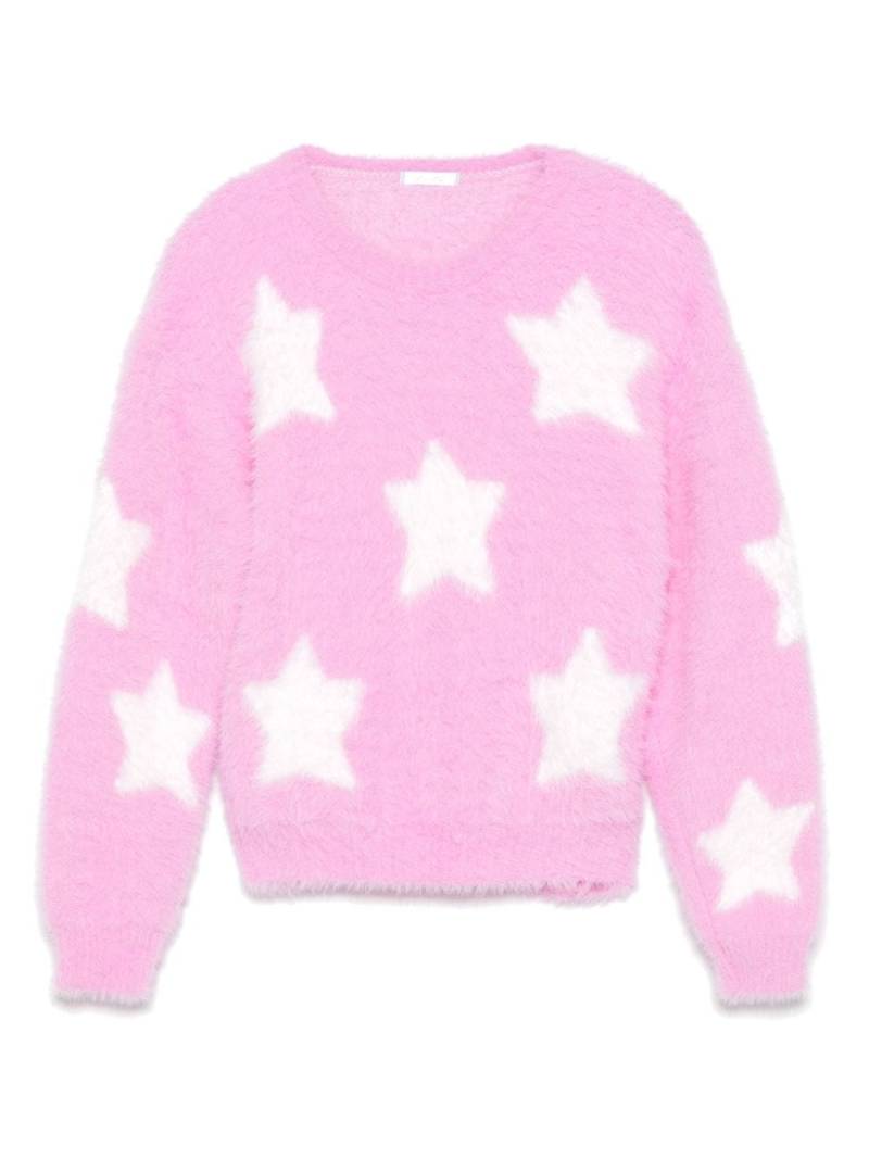 Miss Grant Kids star-jacquard sweater - Pink von Miss Grant Kids