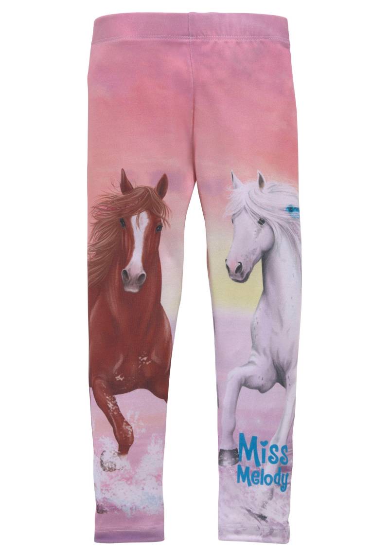 Miss Melody Leggings, mit schönem Pferdemotiv von Miss Melody