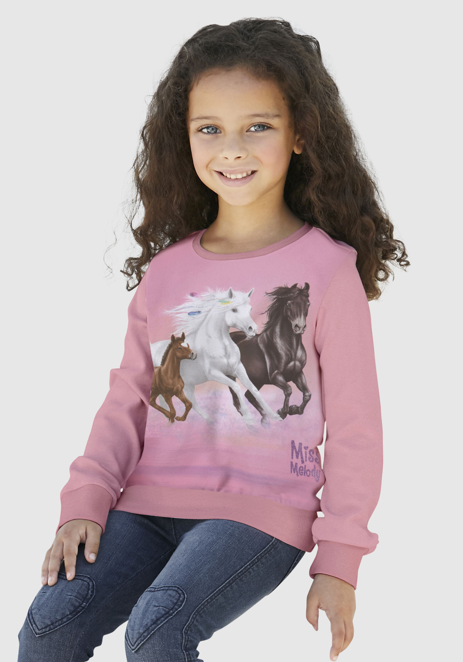 Miss Melody Longsweatshirt, für Pferdefreunde von Miss Melody