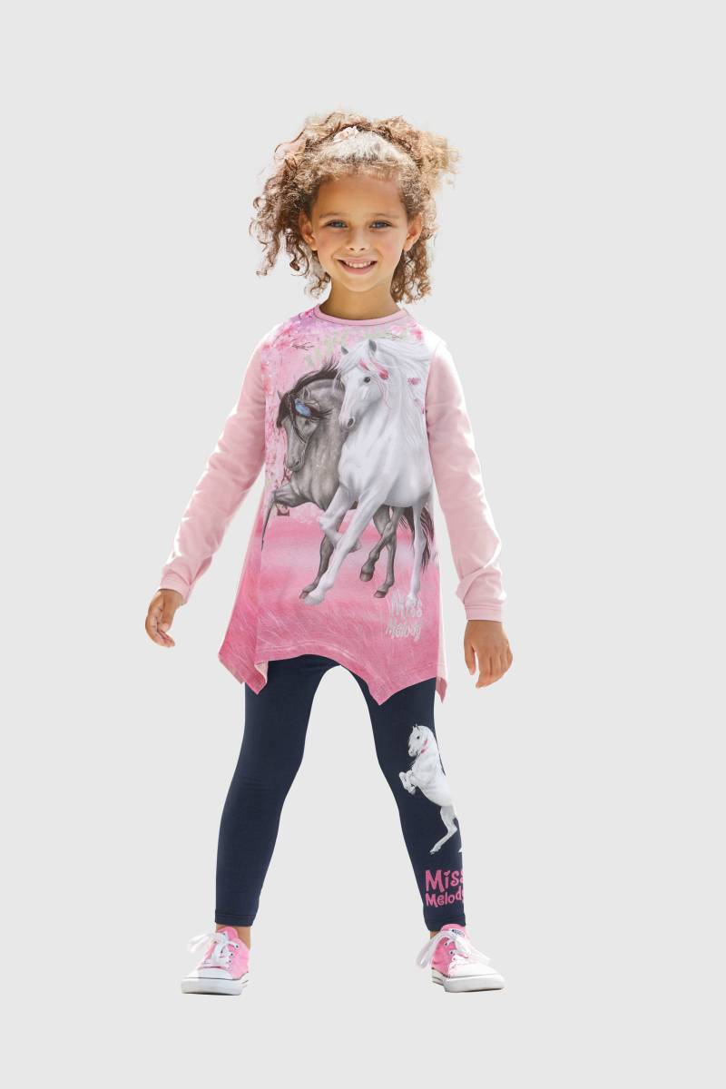 Miss Melody Shirt & Leggings, mit schönem Pferdemotiv von Miss Melody