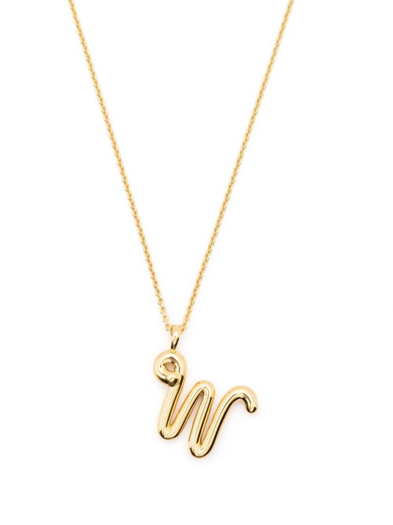 Missoma Curly Molten initial pendant necklace - Gold von Missoma