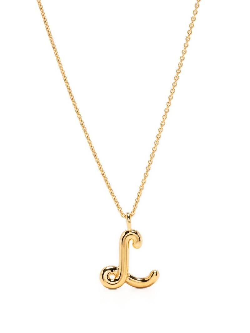 Missoma Curly Molten initial pendant necklace - Gold von Missoma