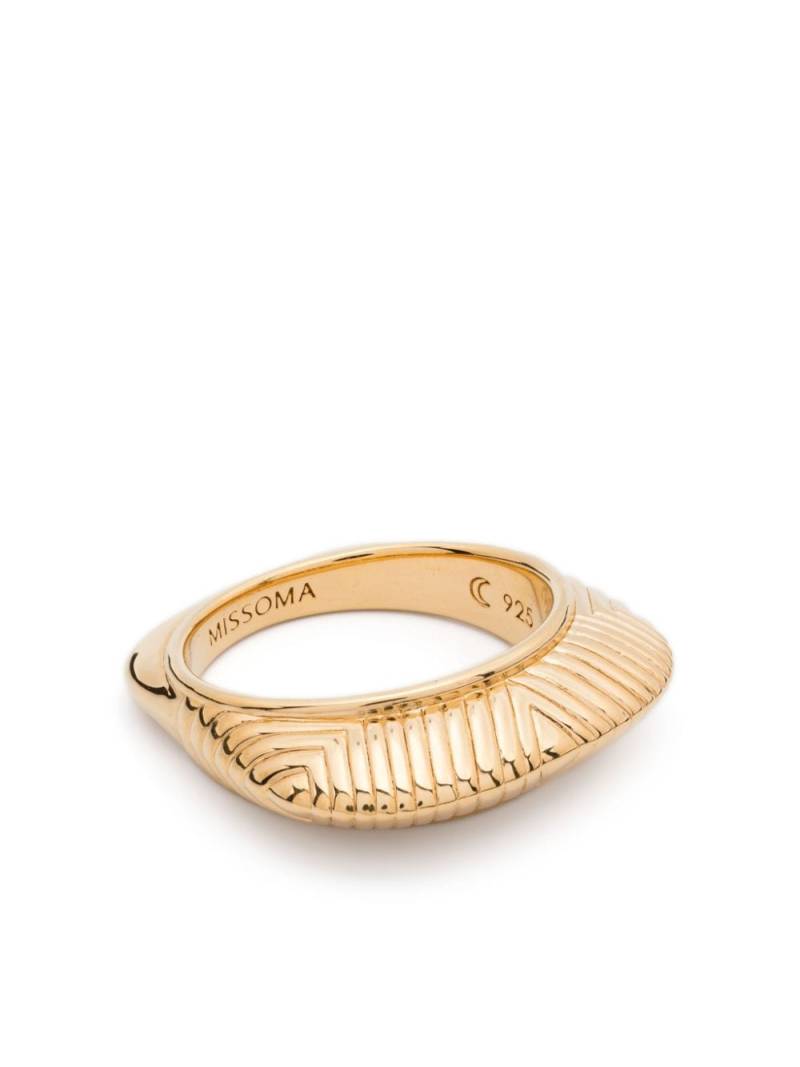 Missoma Hera Dome Ridge ring - Gold von Missoma