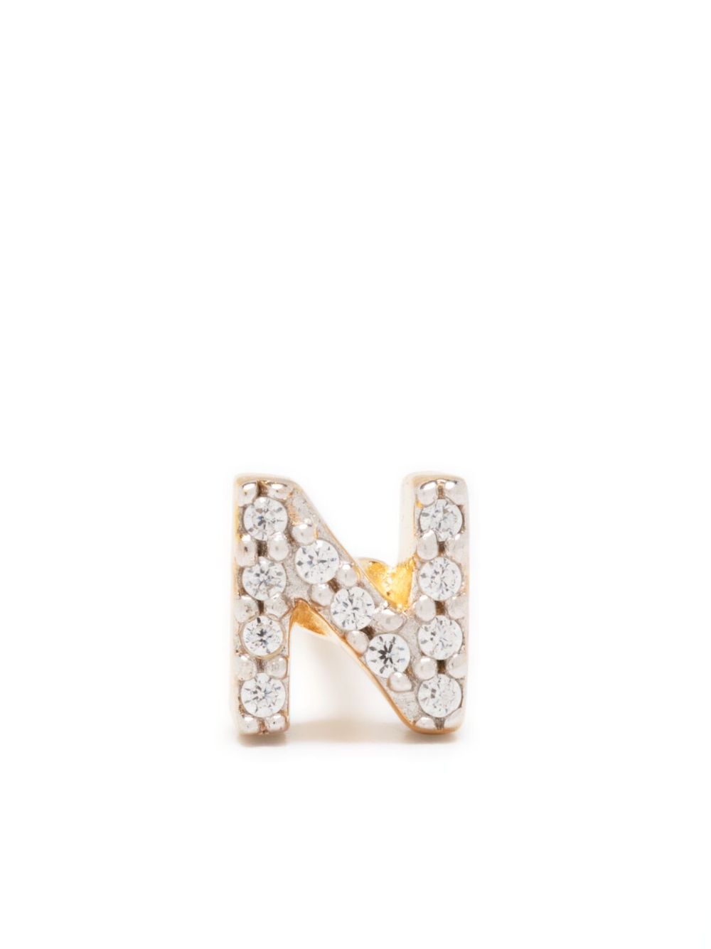 Missoma Initial single stud earring - Gold von Missoma