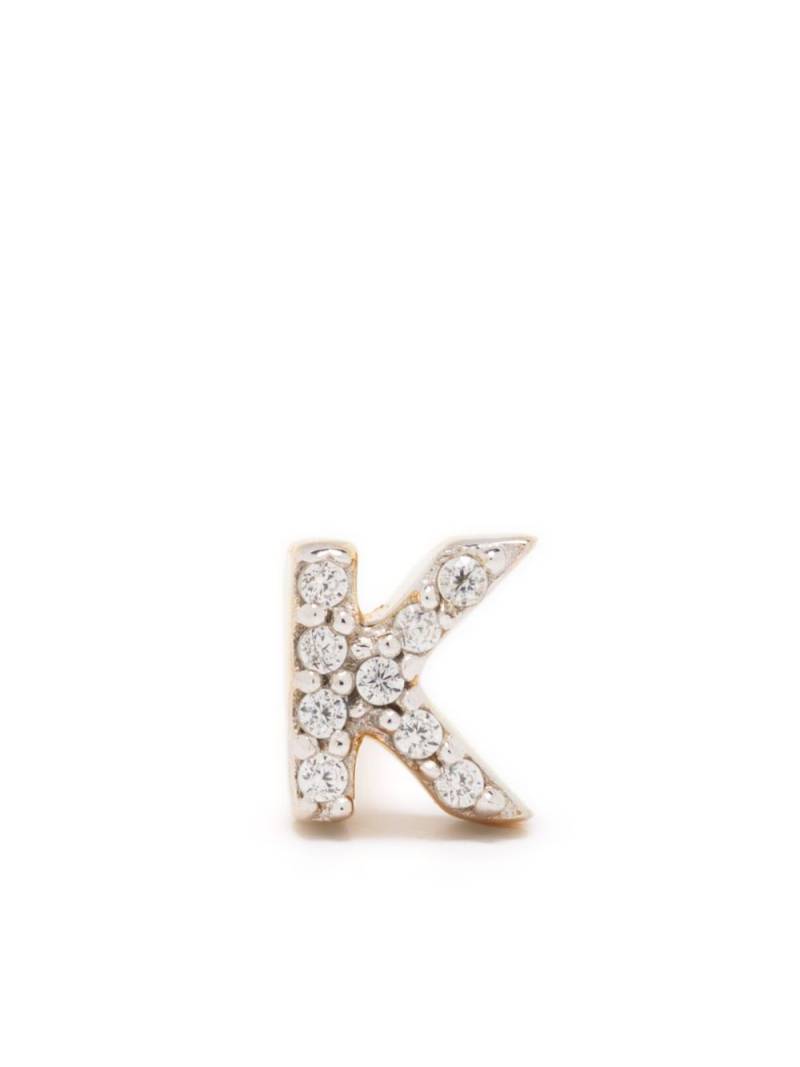 Missoma Initial single stud earring - Gold von Missoma