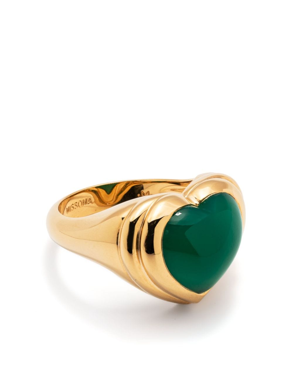 Missoma Jelly Heart gemstone ring - Gold von Missoma